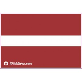 Nacionalinis vėliavos lipdukas - Latvija